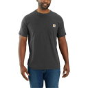 【送料無料】 カーハート メンズ シャツ トップス Carhartt 104616 ForceR Relaxed Fit Midweight Pocket T-Shirt - UPF 25 Short Sleeve Carbon Heather(4)