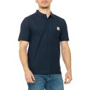 【送料無料】 カーハート メンズ シャツ トップス Carhartt K570 Loose Fit Midweight Pocket Polo Shirt - Short Sleeve Navy(4)