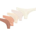 【送料無料】 ダンスキン レディース パンツ アンダーウェア Danskin Modal No-Show Panties - 5-Pack Thong Peac...