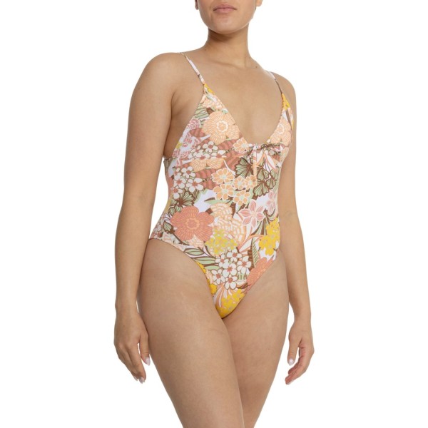 【送料無料】 ロキシー レディース 上下セット 水着 Roxy Playa Paradise Reversible One-Piece Swimsuit White Floral