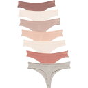 【送料無料】 ダンスキン レディース パンツ アンダーウェア Danskin Thong Panties - 7-Pack Lunar Eclipse/Afte...