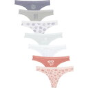 【送料無料】 ロキシー レディース パンツ アンダーウェア Roxy Logo Waistband Panties - 7-Pack Thong Mesa/Ro...