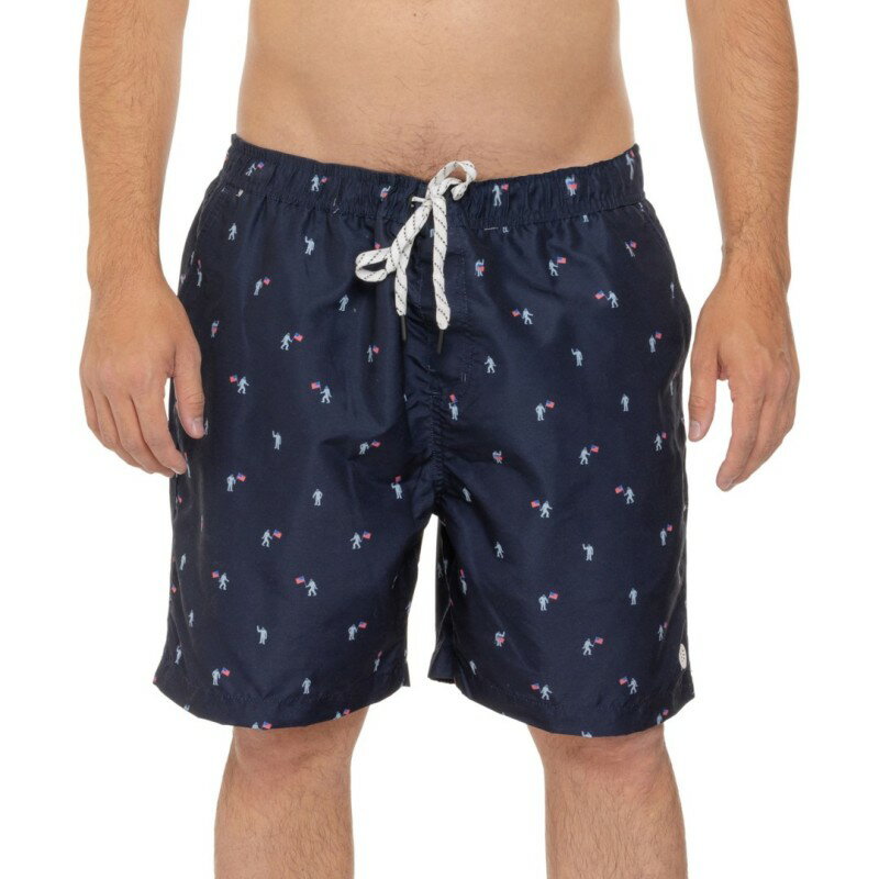 【送料無料】 エディー バウアー メンズ ハーフパンツ・ショーツ 水着 Eddie Bauer Americana Volley Shorts - UPF 50 Atlantic