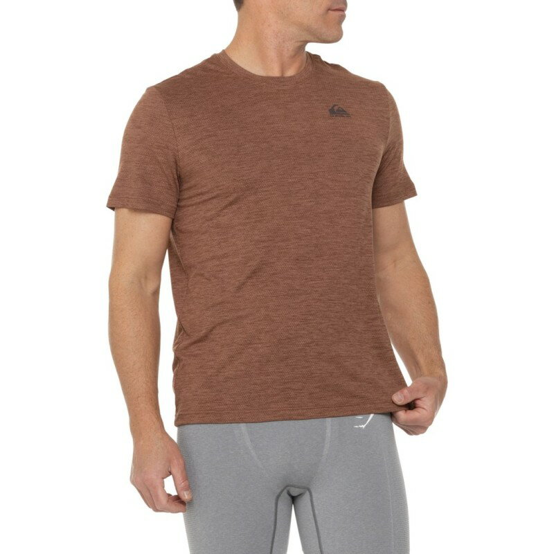 クイックシルバー メンズ トップス シャツ Warm Brown Quiksilver Alert T-Shirt - Short Sleeve