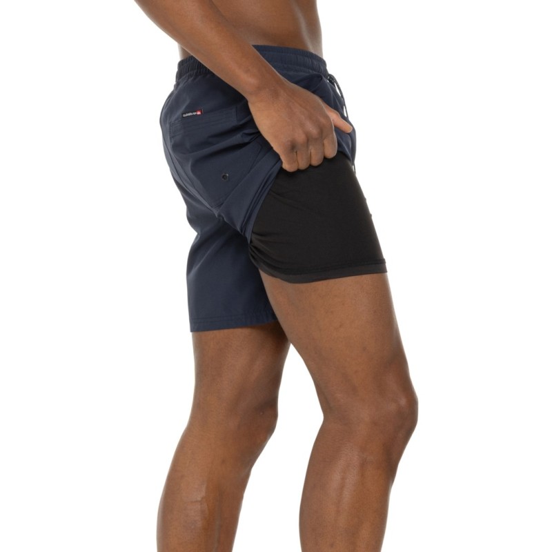 【送料無料】 クイックシルバー メンズ ハーフパンツ・ショーツ 水着 Quiksilver Bandit Volley Swim Shorts Eclipse