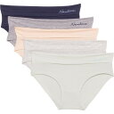 【送料無料】 ナウティカ レディース パンツ アンダーウェア Nautica Organic Cotton Panties - 5-Pack Hipster L...