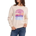 【送料無料】 ベアパウ レディース パーカー・スウェット アウター Bearpaw Sunset Arch Graphic Sweatshirt Off Whi...