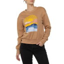 【送料無料】 ベアパウ レディース パーカー・スウェット アウター Bearpaw Sunset Arch Graphic Sweatshirt Taupe