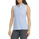 【送料無料】 ピーター・ミラー レディース シャツ トップス Peter Millar In a Pickle Ball Banded Sport Mesh Polo Shirt - UPF 50+ Sleeveless Multi