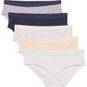 【送料無料】 ナウティカ レディース パンツ アンダーウェア Nautica Organic Cotton Panties - 5-Pack Hipster N...
