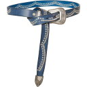 【送料無料】 ウィルレザーグッズ レディース ベルト アクセサリー Will Leather Goods Studded Belt Blue