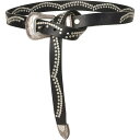 【送料無料】 ウィルレザーグッズ レディース ベルト アクセサリー Will Leather Goods Studded Belt Black