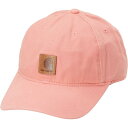 【送料無料】 カーハート レディース 帽子 アクセサリー Carhartt 100289 FastDryR Cotton Canvas Baseball Cap Aged Coral(4)