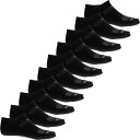 【送料無料】 サッカニー メンズ 靴下 アンダーウェア Saucony Legacy No-Show Socks - 10-Pack Below the Ankle (For Men) Black