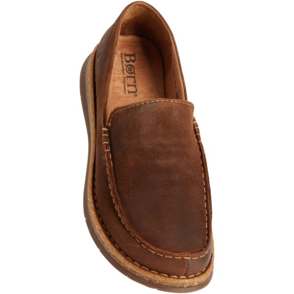 【送料無料】 ボーン メンズ スリッポン・ローファー シューズ Born Baylor Distressed Loafers - Suede (For Men) Glazed Ginger
