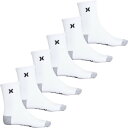 【送料無料】 ハーレー メンズ 靴下 アンダーウェア Hurley Half-Cushion Terry Socks - 6-Pack Quarter Crew (For Men) White/Black