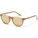 【送料無料】 レボ レディース サングラス・アイウェア アクセサリー Revo Kendall Mirror Sunglasses - Polarized Lenses Amber Horn