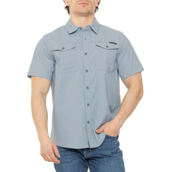 フリー カントリー メンズ トップス シャツ Free Country Acadia Shirt - Short Sleeve Cloud