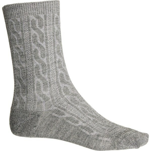 楽天ReVida 楽天市場店スマートウール メンズ アンダーウェア 靴下 SmartWool Everyday Zero Cushion Cable Socks - Merino Wool Crew （For Men and Women） Dark Sage/Ash アッシュ
