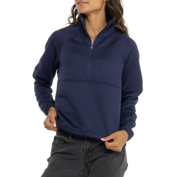 楽天ReVida 楽天市場店エディー バウアー レディース アウター ジャケット・ブルゾン シャツ Eddie Bauer Windflower Shirt - Zip Neck Maritime Blue ブルー