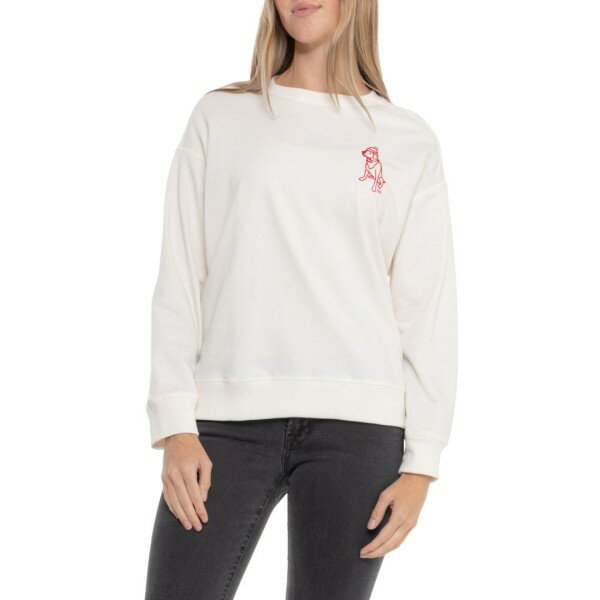 楽天ReVida 楽天市場店エディー バウアー レディース アウター パーカー・スウェット シャツ グラフィック Eddie Bauer Graphic Holiday Crew Sweatshirt Ivory アイボリー