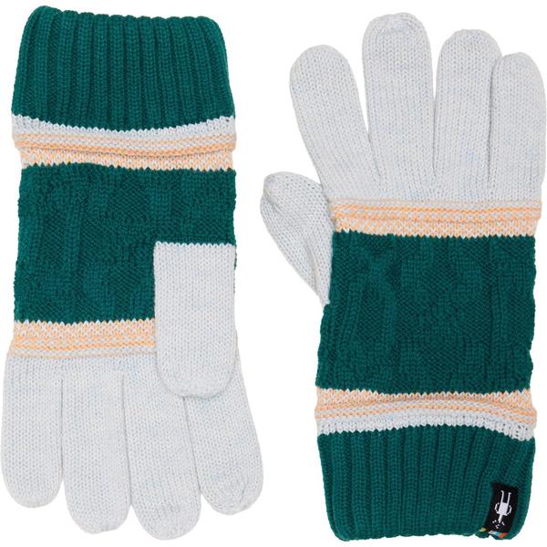 スマートウール メンズ アクセサリー 手袋 SmartWool Popcorn Cable Gloves - Merino Wool Emerald Gre..