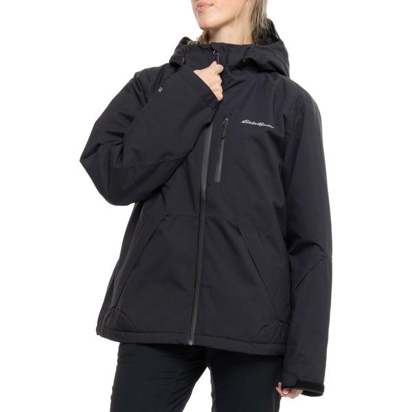 楽天ReVida 楽天市場店エディー バウアー レディース アウター ジャケット・ブルゾン Eddie Bauer Powder Search Ski Jacket - Waterproof Insulated Black ブラック
