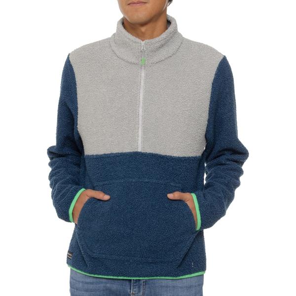 サッカニー メンズ トップス シャツ ジャケット Saucony Sherpanorak Jacket - Zip Neck Teal ティール