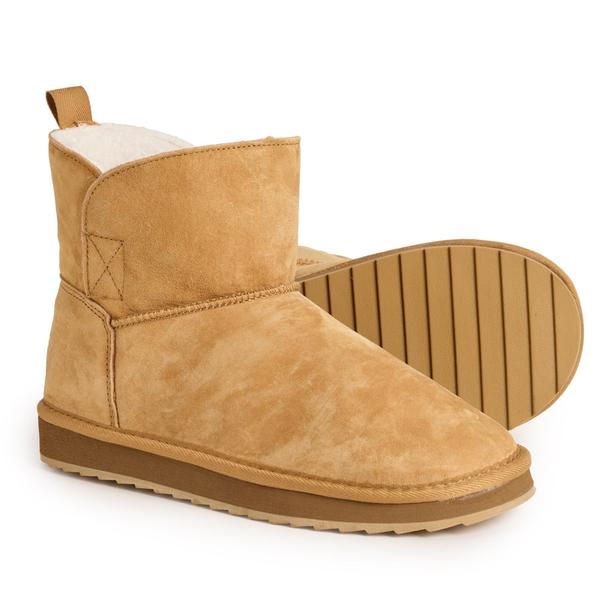 ランズエンド レディース シューズ ブーツ・レインブーツ スエード Lands' End Shearling Boots - Sued..