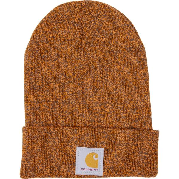 カーハート メンズ アクセサリー 帽子 ニット Carhartt A18 Knit Cuffed Beanie Rust/Coal Marl マール