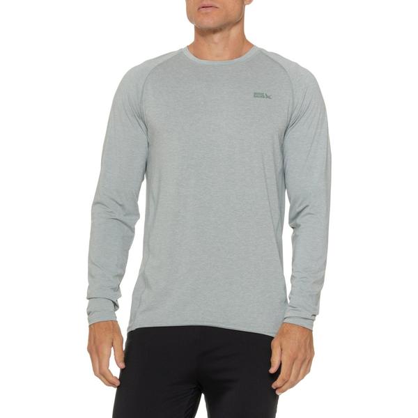 エディー バウアー メンズ 水着 ハーフパンツ・ショーツ Eddie Bauerash Guard - UPF 40 Long Sleeve Dusty Loden Heather ヘザー