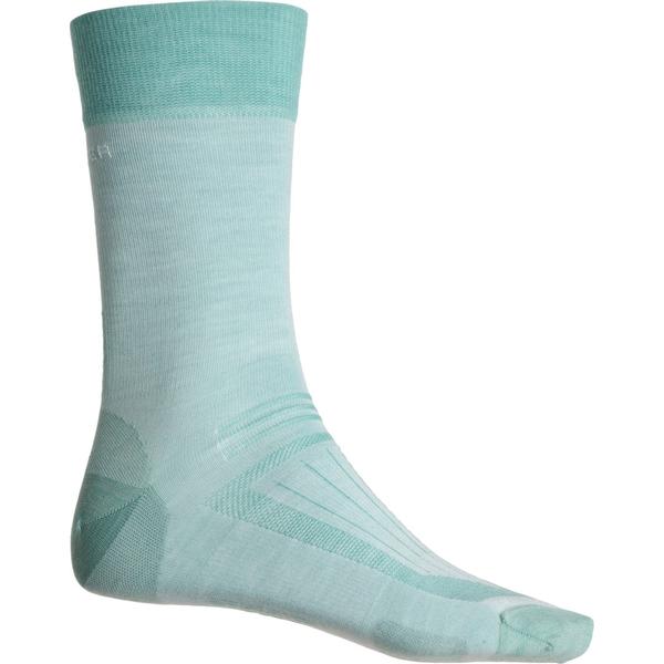 アイスブレーカー メンズ アンダーウェア 靴下 ウール Icebreaker Hike Fine Gauge Socks - Merino Wool Crew (For Men) Cloud Ray/Snow