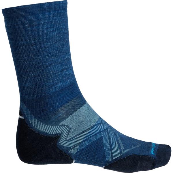 スマートウール メンズ アンダーウェア 靴下 SmartWool Run Cold-Weather Targeted Cushion Socks - Merino Wool Crew (For Men and Women) Alpine Blue ブルー