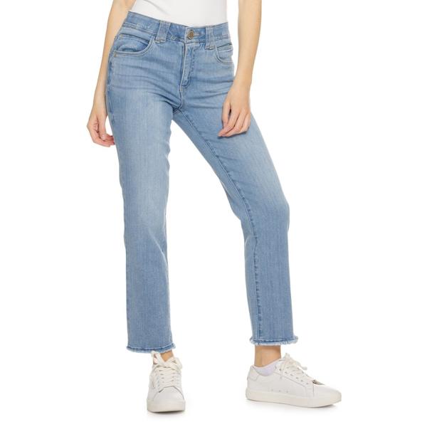 데모 클래시 레이디스 하의 데님 팬츠 청바지 Democracy AbTechnology Fray Slim Straight Jeans - High Rise 27 "Light Blue 블루