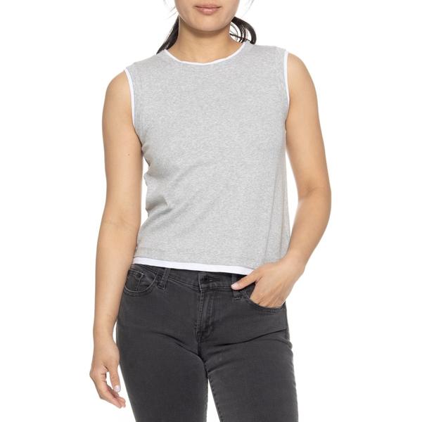 シーアンドシーカリフォルニア レディース トップス シャツ C&California Layered-Look Tank Top Medium Heather Grey グレー