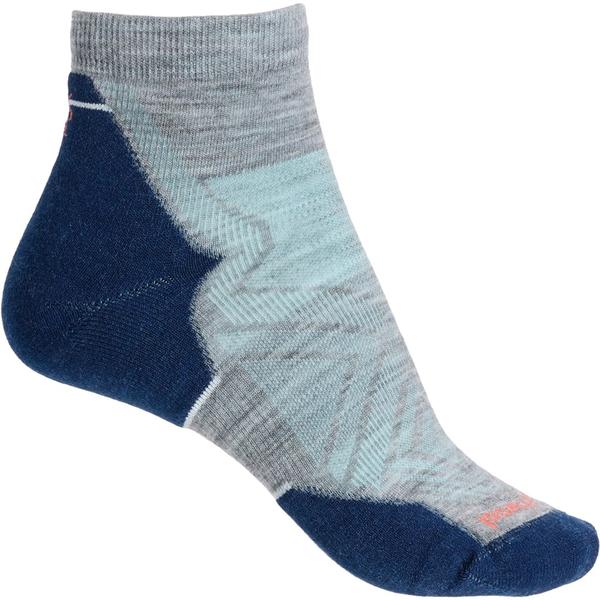 スマートウール レディース アンダーウェア 靴下 アンクル SmartWool Run Targeted Cushion Running Socks - Merino Wool Ankle (For Women) Light Gray グレー
