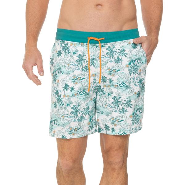 シーアンドシーカリフォルニア メンズ 水着 ハーフパンツ・ショーツ C&California Swim Trunks - UPF 50 Bleached Aqua アクア