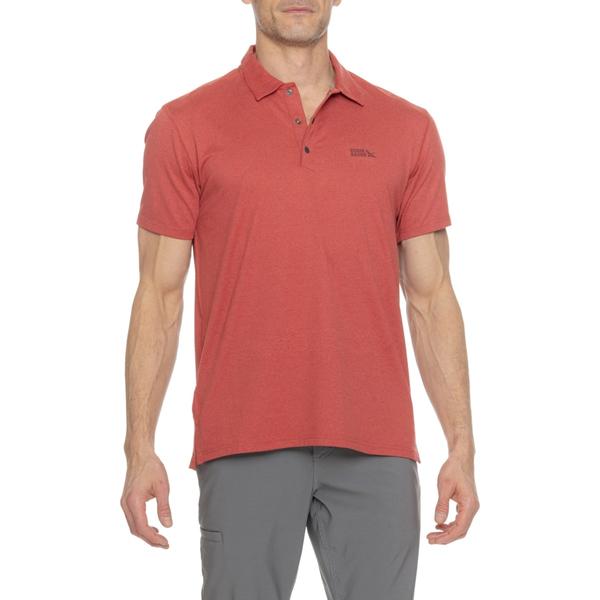 エディー バウアー メンズ トップス ポロシャツ Eddie Bauer Mountain Trek 2.0 Polo Shirt - Short Sleeve Darkruby