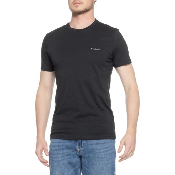 コロンビア メンズ トップス シャツ クルーネック Columbia Sportswear Tri-Blend Crew Neck T-Shirt - Short Sleeve Solid Black ブラック