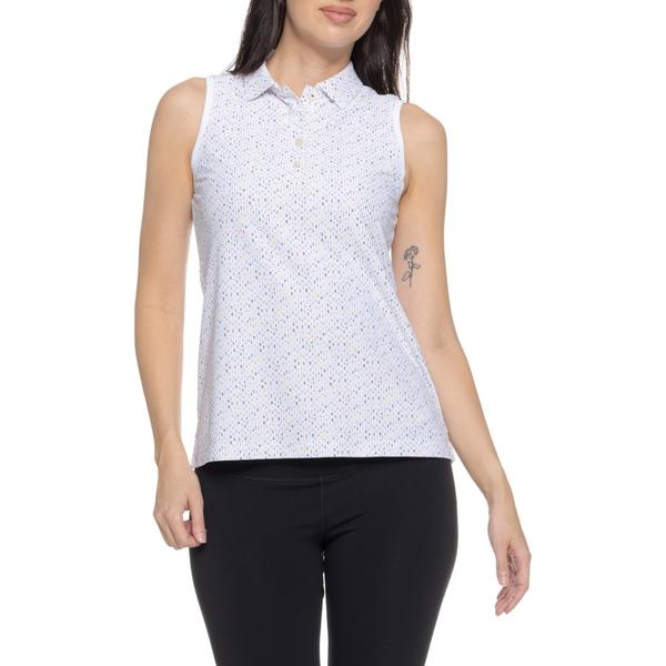 ピーター・ミラー レディース トップス シャツ メッシュ ノースリーブ Peter Millar Final Touch Banded Sport Mesh Polo Shirt - Sleeveless Multi マルチカラー