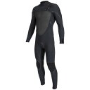 【送料無料】 オニール メンズ 上下セット 水着 O'Neill 4/3+ Psycho Tech Chest Zip Wetsuit Black/Black