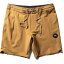 【送料無料】 ヴィスラ メンズ ハーフパンツ・ショーツ 水着 Vissla Solid Sets 18.5" Boardshorts Gold Coral