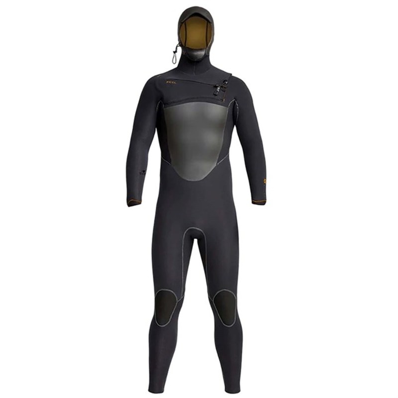 【送料無料】 エクセル メンズ 上下セット 水着 XCEL 5/4 Drylock Hooded Wetsuit Black 1