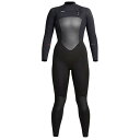 【送料無料】 エクセル レディース 上下セット 水着 XCEL 4/3 Infinity Chest Zip Wetsuit - Women's Black