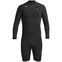 【送料無料】 エクセル メンズ 上下セット 水着 XCEL Comp X Long Sleeve 2mm Springsuit Black