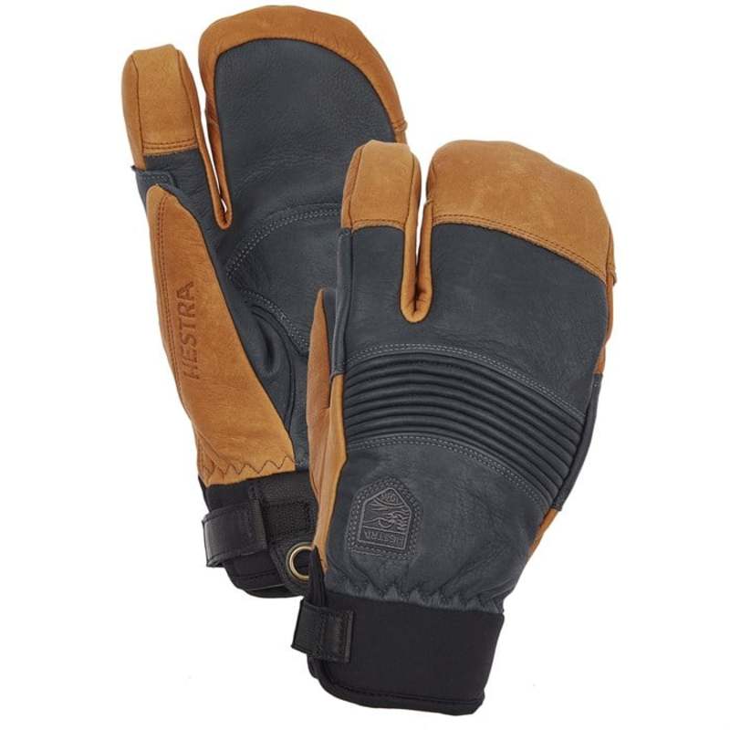 【送料無料】 ヘストラ メンズ 手袋 アクセサリー Hestra Freeride CZone 3-Finger Mittens Grey/Cork