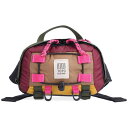 【送料無料】 トポ デザイン メンズ ボディバッグ ウエストポーチ バッグ Topo Designs Mountain Hip Pack Burgundy/Dark Khaki