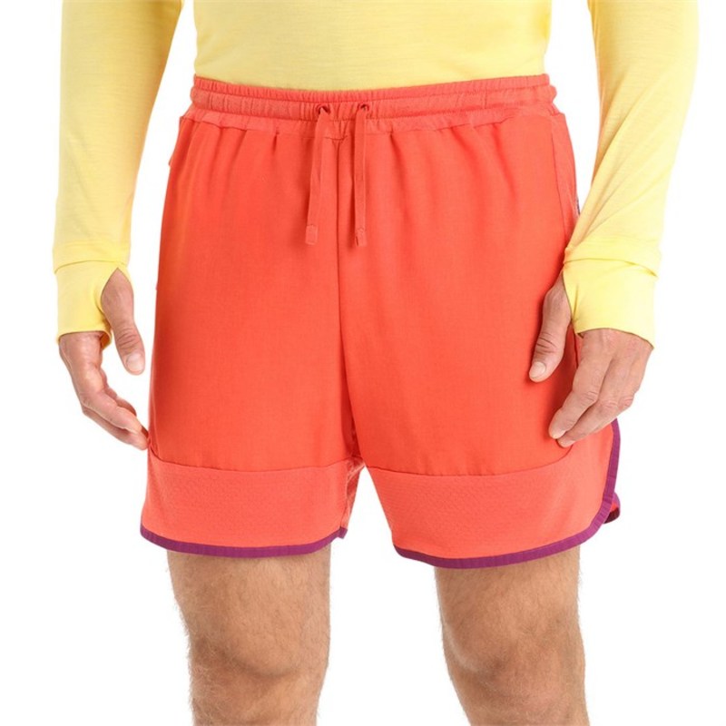 【送料無料】 アイスブレーカー メンズ ハーフパンツ・ショーツ ボトムス Icebreaker ZoneKnit Shorts Vibrant Earth/Go Berry