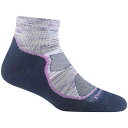 【送料無料】 ダーンタフ レディース 靴下 アンダーウェア Darn Tough Hiker 1/4 Lightweight Cushion Socks - Women's Cosmic Purple