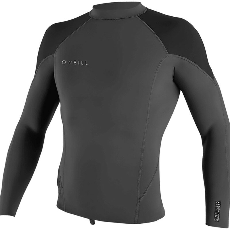 ̵ ˡ  岼å  O'Neill 1.5mm Reactor-2 Long Sleeve Top Graphite/Black/Cool Gray